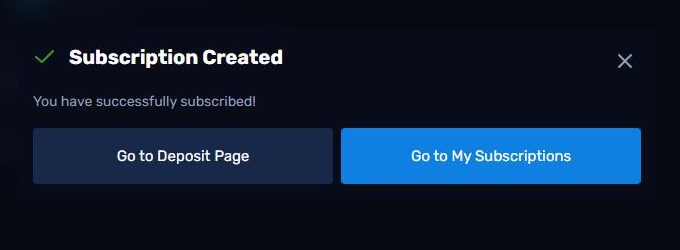 Blueberry · Subscription created